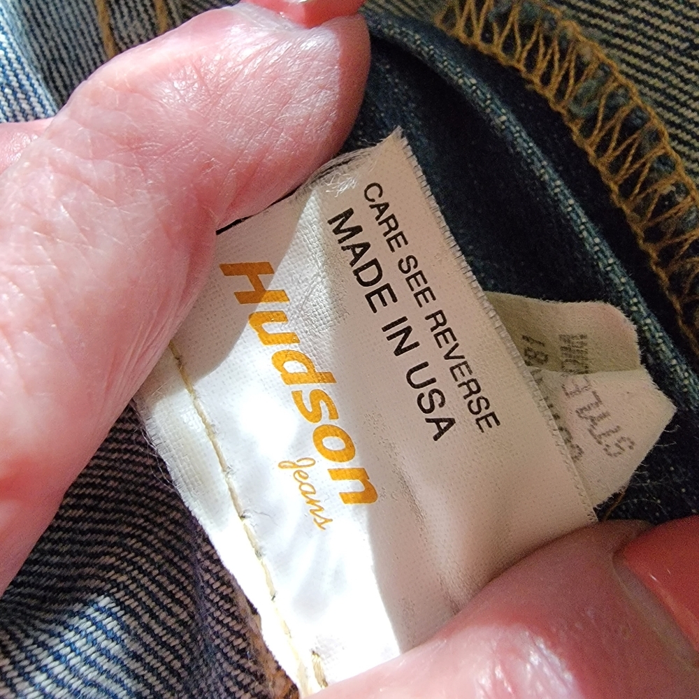 HUDSON | Vintage 2002 Made in USA Mid Waist Flared Jeans w/Zip Pockets Sz.29 - Picture 4 of 16